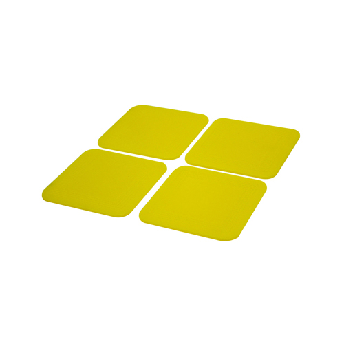 FNT50-1670Y - Fabrication Enterprises - Dycem&reg; Non-Slip Square Coasters, Set of 4, Yellow