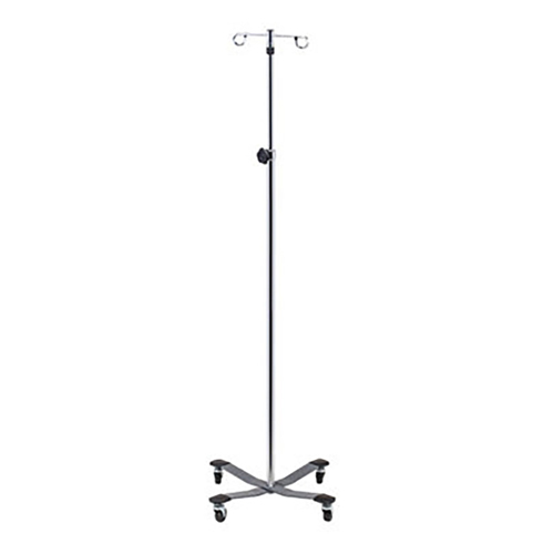 FNT50-1959 - Fabrication Enterprises - Clinton, 2-Hook IV Pole, Heavy Base