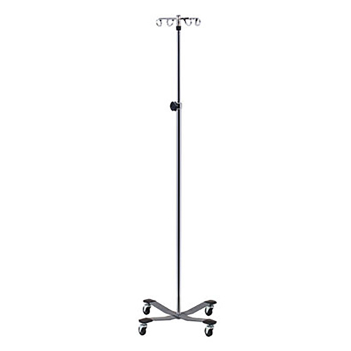 FNT50-1960 - Fabrication Enterprises - Clinton, 4-Hook IV Pole, Heavy Base