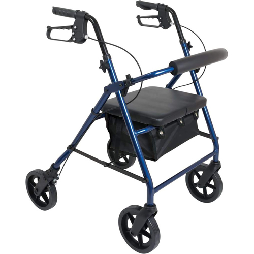 FNT68-0028 - Fabrication Enterprises - ProBasics Aluminum Rollator, Blue