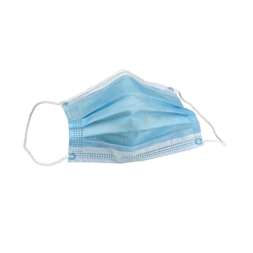 FNT70-0663-50 - Fabrication Enterprises - Strapit Surgimask Face Masks, 3 Ply Disposable With Ear Loops, Astm Level 2, Box Of 50