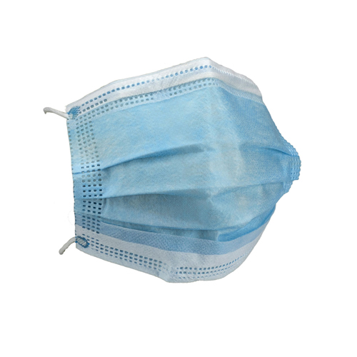 FNT70-0663-50 - Fabrication Enterprises - Strapit Surgimask Face Masks, 3 Ply Disposable With Ear Loops, Astm Level 2, Box Of 50