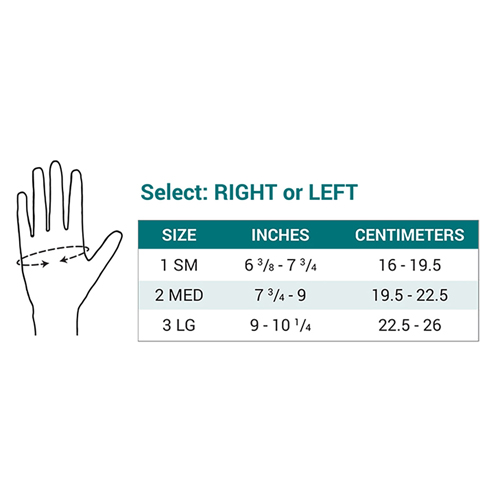 FNT75-0374 - Fabrication Enterprises - Push MetaGrip CMC Thumb Brace, Right, Size 1