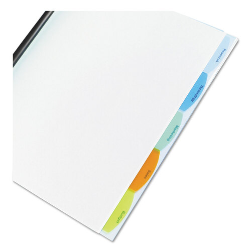 GBC55766 - GBC - Polypropylene View-Tab Report Cover, Binding Bar, Letter, Holds 40 Pages, Clear
