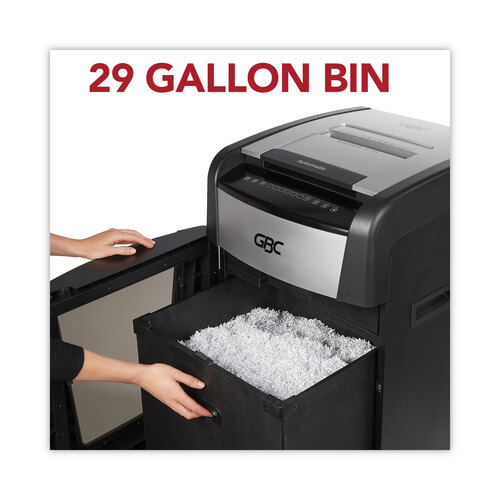 GBCWSM1757510 - Acco - AutoFeed+ 600X Super Cross-Cut Office Shredder, 600 Auto/15 Manual Sheet Capacity