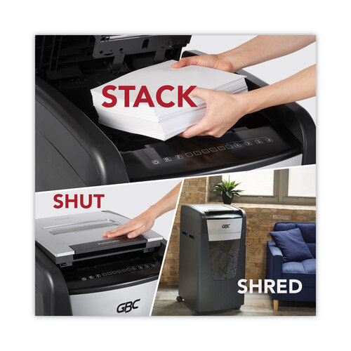 GBCWSM1757510 - Acco - AutoFeed+ 600X Super Cross-Cut Office Shredder, 600 Auto/15 Manual Sheet Capacity