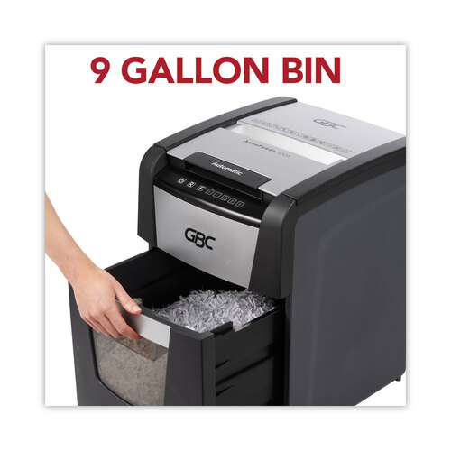 GBCWSM1757602 - Acco - GBC&reg; AutoFeed+ 100X Super Cross-Cut Home Office Shredder, 100 Auto/8 Manual Sheet Capacity