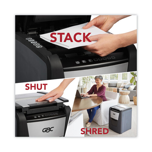 GBCWSM1757602 - Acco - GBC&reg; AutoFeed+ 100X Super Cross-Cut Home Office Shredder, 100 Auto/8 Manual Sheet Capacity