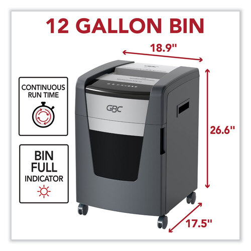 GBCWSM177002 - Acco - Momentum X18-22 Micro-Cut P-4 Anti-Jam Shredder, 18 Manual Sheet Capacity