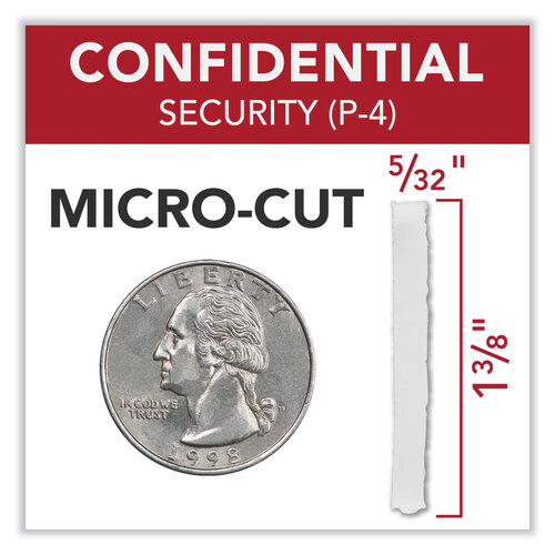 GBCWSM177004 - Acco - Momentum X22-23 Micro-Cut P-4 Anti-Jam Shredder, 22 Manual Sheet Capacity