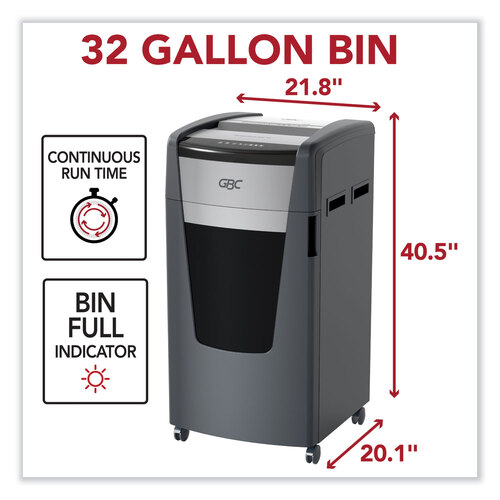 GBCWSM177005 - Acco - Momentum X26-32 Micro-Cut P-4 Anti-Jam Shredder, 26 Manual Sheet Capacity