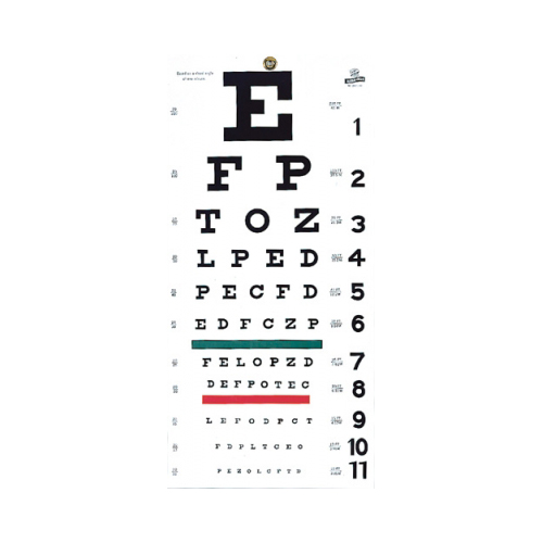 BettyMills: Snellen Hanging Eye Chart - 20' - GF Health 1240 EA