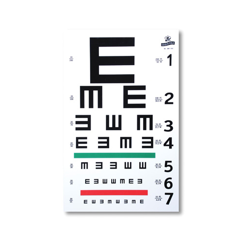 BettyMills: Illiterate/Tumbling E Eye Chart - GF Health 1262 EA