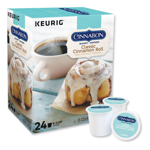 GMT6305 - Cinnabon - Cinnabon Classic Cinnamon Roll Coffee K-Cups, 24/Box