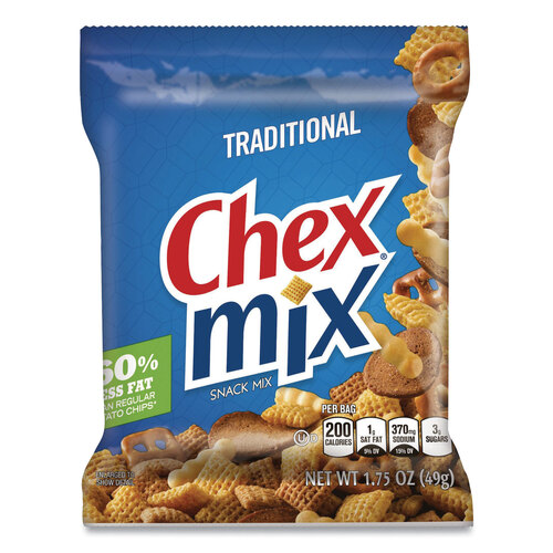 Traditional Snack Mix, 1.75 oz Snack Pack, 60 Packs/Carton Traditional Snack Mix, 1.75 oz Snack Pack, 60 Packs/Carton