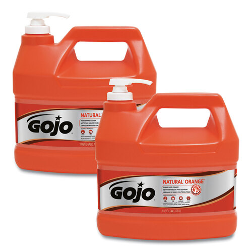 GOJO® NATURAL ORANGE™ Pumice Hand Cleaner with Pump Dispenser - GOJO  GOJ095502CT CT - Betty Mills