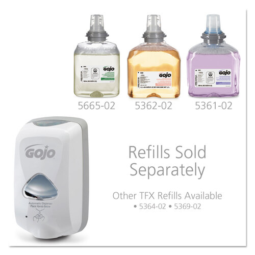 GOJ274012 - GOJO - TFX Touch-Free Automatic Foam Soap Dispenser, 1,200 mL, 4.1 x 6 x 10.6, Gray