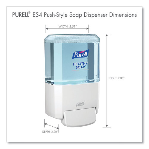 GOJ503001 - GOJO - ES4 Soap Push-Style Dispenser, 1,200 mL, 4.88 x 8.8 x 11.38, White