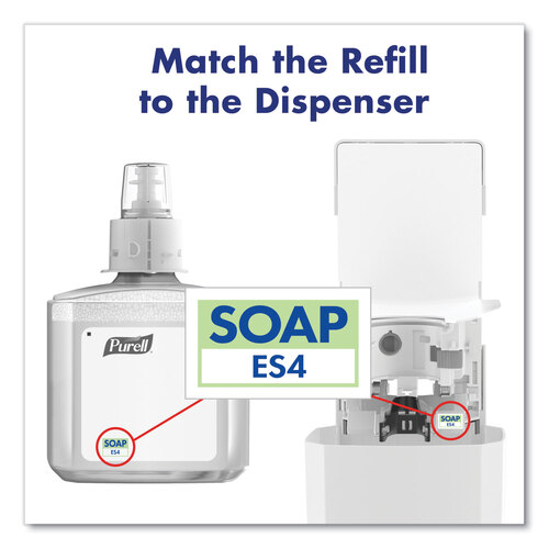 GOJ503001 - GOJO - ES4 Soap Push-Style Dispenser, 1,200 mL, 4.88 x 8.8 x 11.38, White