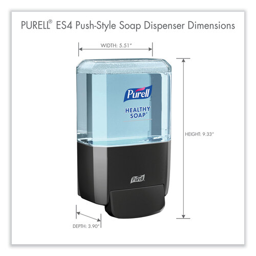 GOJ503401 - GOJO - ES4 Soap Push-Style Dispenser, 1,200 mL, 4.88 x 8.8 x 11.38, Graphite