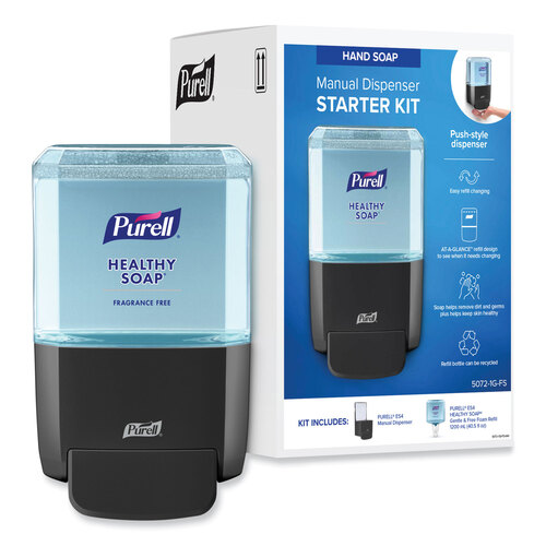 GOJ50721GFS - GOJO - HEALTHY SOAP Gentle and Free Foam ES4 Starter Kit, 1,200 mL, Graphite, 1/Carton