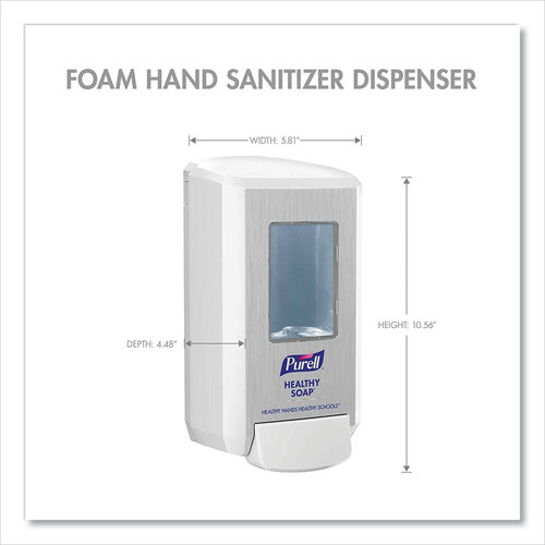 GOJ513001 - GOJO - CS4 Soap Push-Style Dispenser, 1,250 mL, 4.88 x 8.8 x 11.38, White