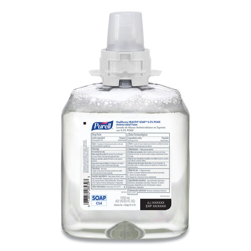 Healthcare HEALTHY SOAP 0.5% PCMX Antimicrobial Foam, For CS4 Dispensers, Fragrance-Free, 1,250 mL, 4/Carton Healthcare HEALTHY SOAP 0.5% PCMX Antimicrobial Foam, For CS4 Dispensers, Fragrance-Free, 1,250 mL, 4/Carton