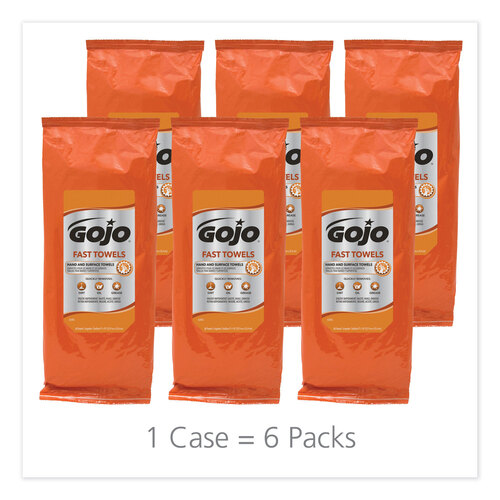 GOJ628506 - GOJO - Fast Towels, 60 Count Toolbox Pack