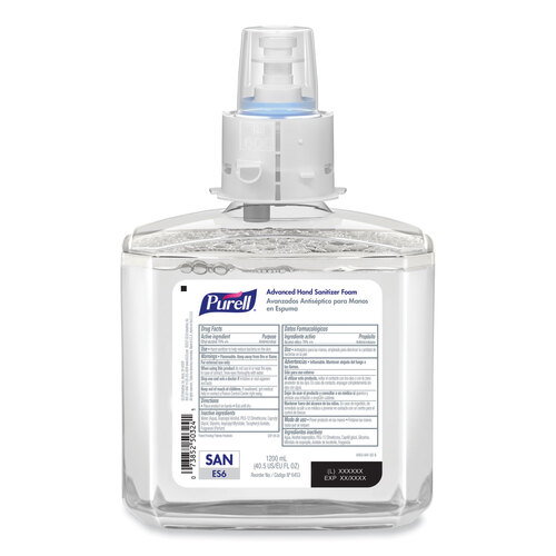 GOJ645302 - GOJO - Advanced Hand Sanitizer Foam, For ES6 Dispensers, 1,200 mL Refill, , Clean Scent 2/Carton