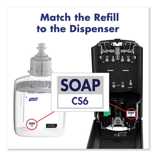 GOJ653401 - GOJO - CS6 Soap Touch-Free Dispenser, 1,200 mL, 4.88 x 8.8 x 11.38, Graphite
