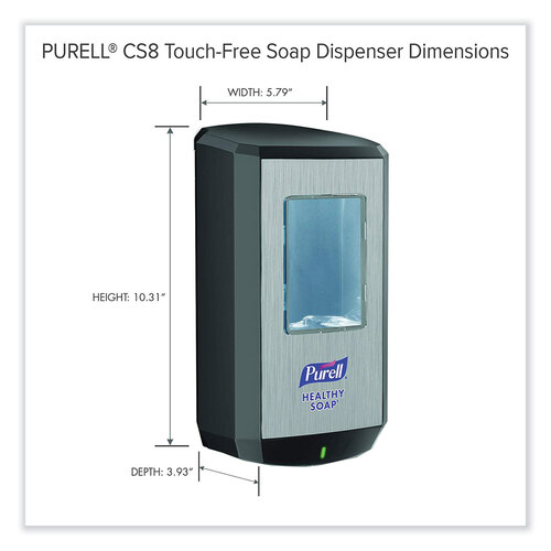 GOJ783401 - GOJO - CS8 Soap Dispenser, 1,200 mL, 5.79 x 3.93 x 10.31, Graphite