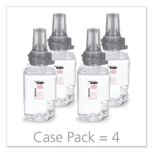 GOJ871104 - GOJO - Clear and Mild Foam Handwash Refill, For ADX-7 Dispenser, Fragrance-Free, 700 mL, Clear, 4/Carton