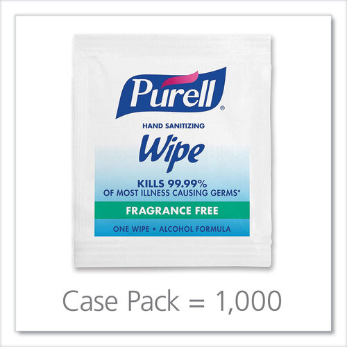 GOJ90211M - GOJO - PURELL&reg; Hand Sanitizing Wipes Alcohol Formula, 1000 Individually-Wrapped Wipes in Bulk Packed Shipper