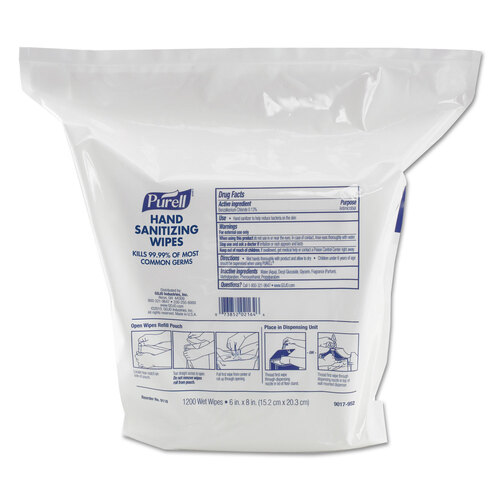 GOJ911802 - GOJO - PURELL&reg; Hand Sanitizing Wipes, 1200 Count Refill for Wipes Dispensers