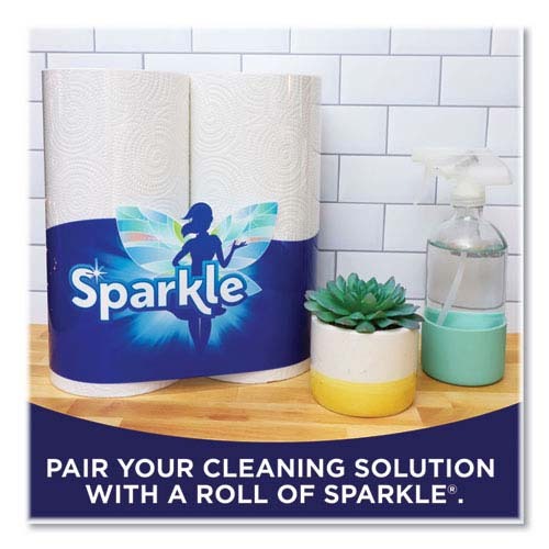 GPC2226450 - Georgia Pacific - Sparkle Pick-A-Size Perforated Kitchen Double Roll Towels with Thirst Pockets, 2-Ply, 11" x 6", White, 110 Sheets/Roll, 24 Rolls/Carton