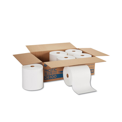 GPC26100 - Georgia Pacific - Preference&reg; High-Capacity Non-perforated Paper Towels, 7.87 x 1000 ft, White, 6/Carton