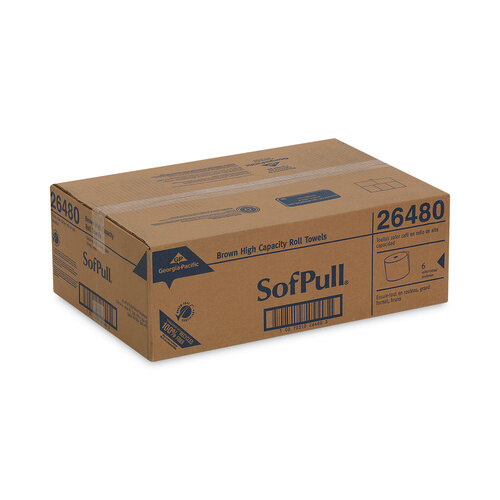 GPC26480 - Georgia Pacific - Hardwound Roll Paper Towel, Nonperforated, 7.87 x 1000 ft, Brown, 6/Ctn
