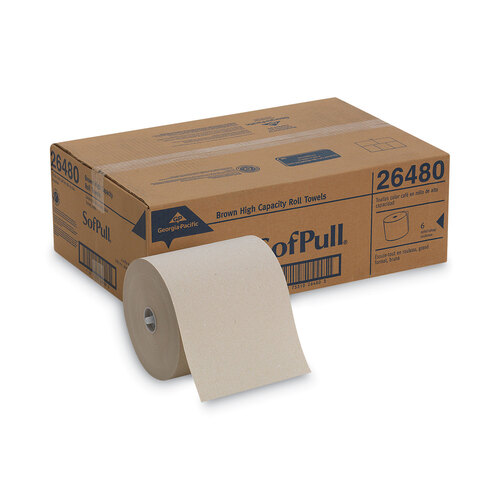 GPC26480 - Georgia Pacific - Hardwound Roll Paper Towel, Nonperforated, 7.87 x 1000 ft, Brown, 6/Ctn