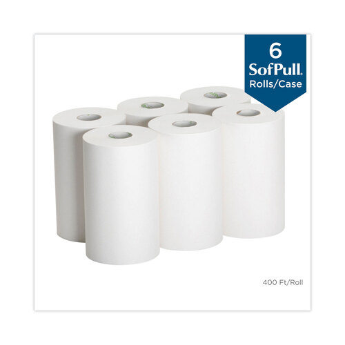 GPC26610 - Georgia Pacific - Hardwound Paper Towel Roll, Nonperforated, 9" x 400 ft, White, 6 Rolls/Carton