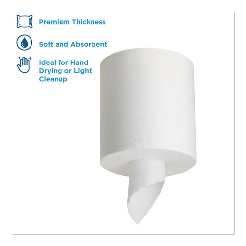 GPC28124 - Georgia Pacific - SofPull Center-Pull Perforated Paper Towels, 1-Ply, 7.8 x 15, White, 320/Roll, 6 Rolls/Carton