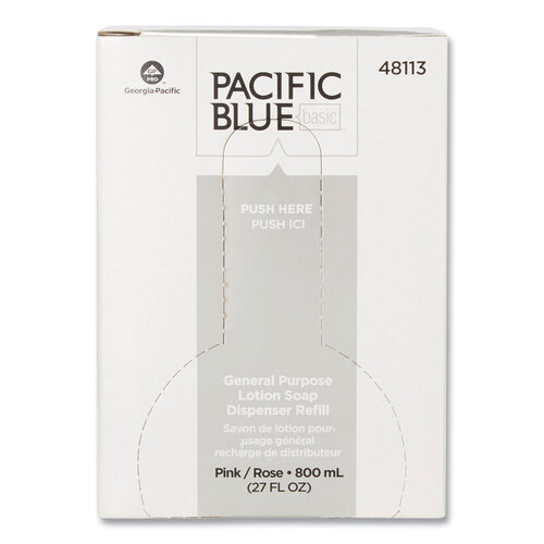 GPC48113 - Georgia Pacific - Liquid General Purpose Soap, Pink Pearlescent, 800 mL Refill, 12/Carton