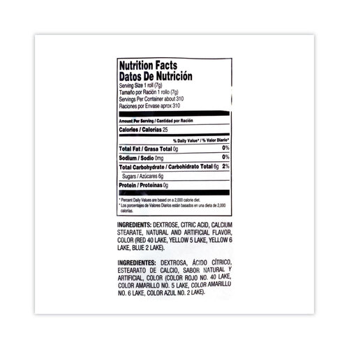 GRR20900009 - Nestle - Smarties Candy Rolls, 5 lb Bag, Ships in 1-3 Business Days