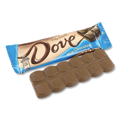 Milk Chocolate Bars, 1.44 oz, 18 Bars/Carton, Ships in 1-3 Business Days Milk Chocolate Bars, 1.44 oz, 18 Bars/Carton, Ships in 1-3 Business Days