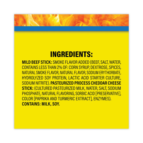 GRR20900656 - Conagra Foods - Beef and Cheese Meat Sticks, 1.5 oz, 18/Carton, Ships in 1-3 Business Days