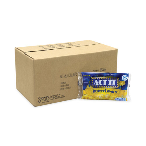 Butter Lovers Microwave Popcorn, 2.75 oz Bag, 36/Carton, Ships in 1-3 Business Days Butter Lovers Microwave Popcorn, 2.75 oz Bag, 36/Carton, Ships in 1-3 Business Days