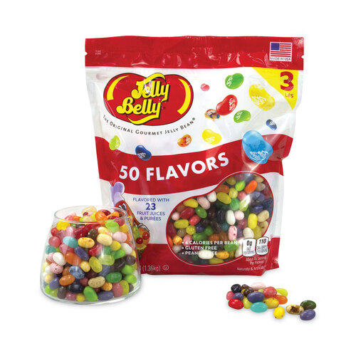 50 Flavors Jelly Beans Assortment, 3 lb Standup Bag, Ships in 1-3 Business Days 50 Flavors Jelly Beans Assortment, 3 lb Standup Bag, Ships in 1-3 Business Days
