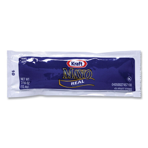 Kraft Real Mayonnaise 0.44 oz Packets 200 Box - Betty Mills