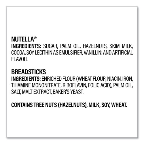 GRR22001135 - FERRERO USA - Hazelnut Spread and Breadsticks, 1.8 oz Single-Serve Tub, 16/Pack, Ships in 1-3 Business Days