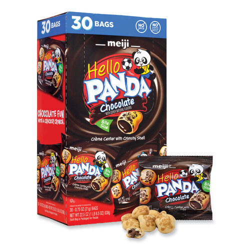 Hello Panda Chocolate Creme Filled Cookies, 0.75 oz Bag, 30 Bags/Carton, Ships in 1-3 Business Days