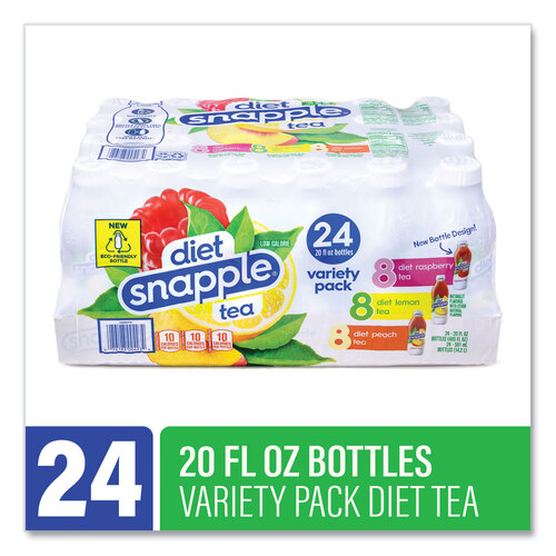 Ice Tea Variety Pack, Assorted Flavors, 20 oz Bottle, 24/Carton, Ships in 1-3 Business Days